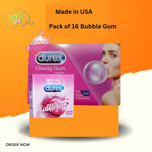 Imported Male Timing Bubble Gum ( Pack of 12 Bubbles )